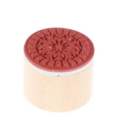 Lurrose Wooden Rubber Stamps Diy Scrapbooking Stamp Tool Circle Stampers Wood Stamps Die South Korea Pattern