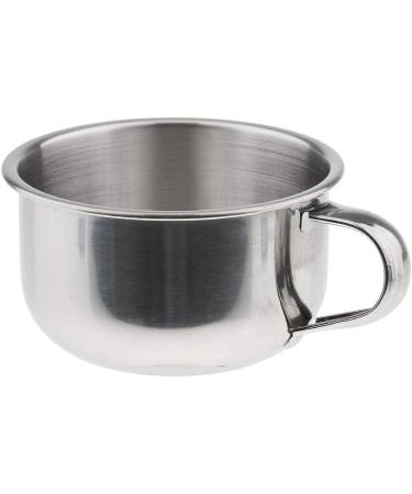 KANGIRU 8cm Metal Barber Shine Beard Soap Dish - Durable Stainless Steel Shaving Bowl for Men | Premium Shaving Mug & Brush Holder - Buy Online on GoSupps.com