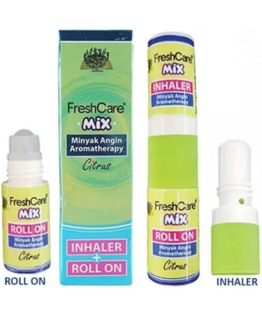 Fresh Care Mix Roll on 5ml + Inhaler 0.8ml Citrus (Pack of 1) - Buy Online on GoSupps.com