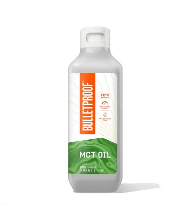 Bulletproof XCT MCT Oil Made with C10 and C8 MCT Oil, 32 Oz, Amplifies Energy, Keto Friendly 32 Fl Oz (Pack of 1)