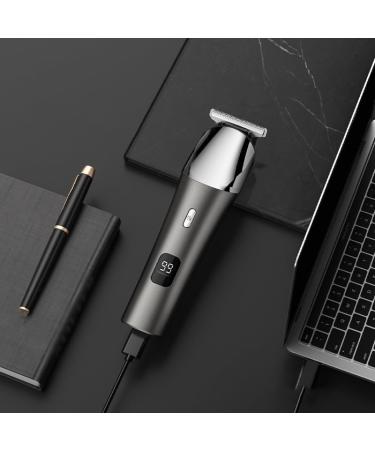 Buy Electric Hair Clipper Set with Digital Display - Water Washable Rechargeable Gray Scissors for Perfect Cuts - Buy Online on GoSupps.com