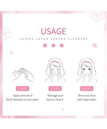 Buy Face Sakura Cleanser - Deep Cleaning Foaming Cream for Hydration & Oil Balance | International Shipping Available - Buy Online on GoSupps.com