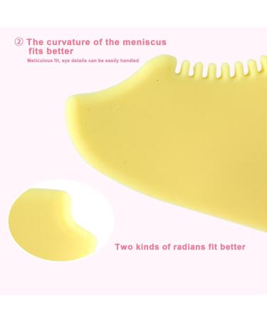 Silicone Eyeliner Tool - Multifunctional Lightweight Portable Eyeliner Stencils Mascara Shield for Beginners Eyebrow Stencils for Winged Eyeliner Lashes Lip Liner Huyath Yellow - Buy Online on GoSupps.com