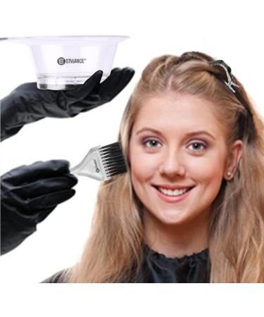 STYLANCE 4Pcs Professional Salon Hair Coloring Kit - Dye Brush, Mixing Bowl, Measuring Cup - Hair Dye Tools for DIY Salon at Home - Buy Online on GoSupps.com