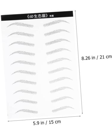 Balacoo 4 Sheets Pairs Makeup Tools Realistic Eyebrow Transfer Eyebrow Stickers Eyebrow Trimming 4d The Lazy - Buy Online on GoSupps.com