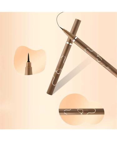  Generisch Fine waterproof precise liquid black eyeliner pencil for women 1 ml. Clean brush compatible with the Power Den function (Black One Size) - Buy Online on GoSupps.com