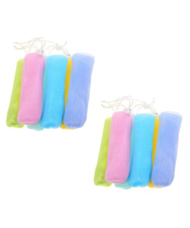 Hemoton 24 Pcs Foaming Soap Soap Maker Soap Foaming Net Soap Pouch Net Cleansing Foaming Foaming Nets Soap Pouch Soap Storage Maker Nets 14.5x5cmx2pcs As Shownx2pcs