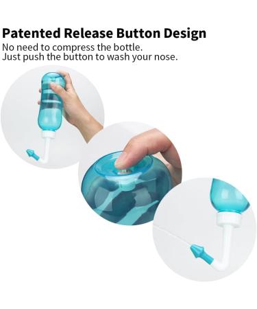 500ml Sinus Rinse and Nasal Irrigation Nose Care Perfect for Cleaning Your Sinuses Nose Allergies Colds and General Hygiene for Adult & Kid BPA Free Nasal Wash Bottle Soothing Wash(Green) - Buy Online on GoSupps.com