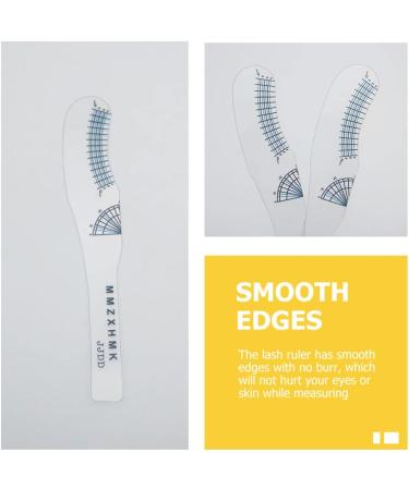 FRCOLOR 40 Pcs Eyelash Measuring Ruler Mascara Tool Lash Measuring Tools Lash Ruler Curly Suite 1 count (Pack of 1) As Shownx4pcs - Buy Online on GoSupps.com