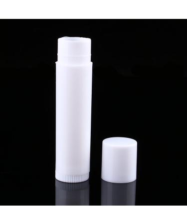 100PCS Empty Lipstick Containers 5ml - White Lip Balm Tubes | Safe Durable PP Material for DIY Cosmetics - Buy Online on GoSupps.com