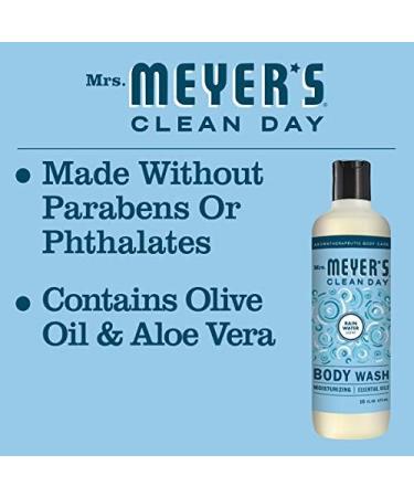Mrs. Meyer's Clean Day Moisturizing Body Wash for Women and Men Cruelty Free and Biodegradable Shower Gel Made with Essential Oils Rain Water Scent 473 ml Bottle - Buy Online on GoSupps.com