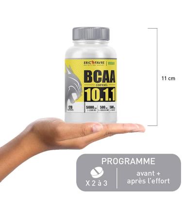 BCAA TABLETS 10.1.1 - Amino Acids Vegan Bodybuilding Highly Dosed - Your Ally For Effective Workouts - Enhanced Performance - Program 30J - French Laboratory Eric Favre - Buy Online on GoSupps.com
