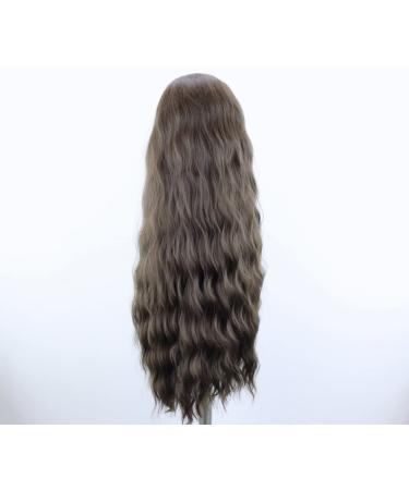 Lace Front Long Brown Wavy Wig for Women - Heat Resistant Synthetic Hair, Daily & Party Use - Buy Online on GoSupps.com
