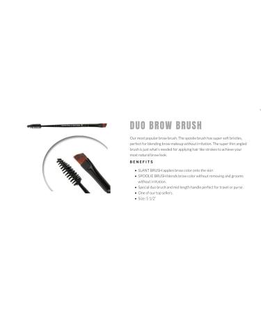 Elke DUO Brow Brush - Vegan Cruelty-Free Hypo-Allergenic Faux Squirrel Hair for Perfect Eyebrows | International Shipping - Buy Online on GoSupps.com