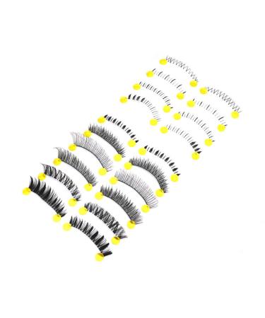 Beaupretty Cross Eyelashes Pairs fake eyelash false eyelash Fake Eye Lashes