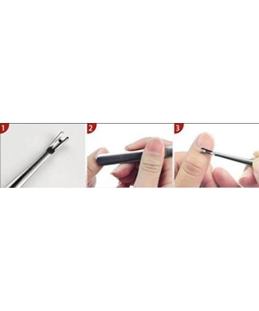 Stainless Steel Finger Cuticle Cleaner Fork Pusher - Professional Manicure Pedicure Tool for Dead Skin Removal and Callus Removal - Buy Online on GoSupps.com