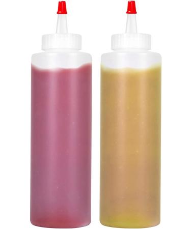 Echwave 12PC Squeeze Squirt Condiment Bottles for Sauces - 16 Ounces - Perfect Containers for Ketchup Barbecue Sauces Syrup - Buy Online on GoSupps.com