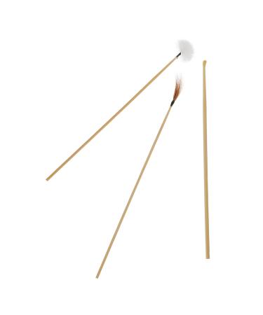 SOESFOUFU 3pcs Disposable Earwax Removal Kit Bamboo Ear Cleaning Tools with Goose Chicken Gentle and Earwax Cleaner for Home Use