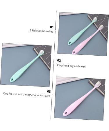 FRCOLOR 4pcs Toddler Toothbrush Set - Infant Tooth Cleaner with PP Bristles Non-Slip Design for Newborns - Buy Online on GoSupps.com