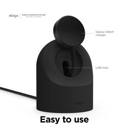 elago GW2 Stand Compatible with Samsung Galaxy Watch 5 Charger Stand (40  44mm) / Galaxy Watch 5 Pro Charger Stand (45mm) 2022 - Black Charging Cable Not Included - Buy Online on GoSupps.com