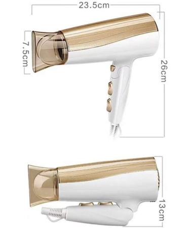 Hair Dryer - Professional Powerful Fast Dry Blow Dryer Lightweight and Quiet Hairdryer- with Diffuser and Concentrator Attachments Adjustable Heat&Speed - Buy Online on GoSupps.com