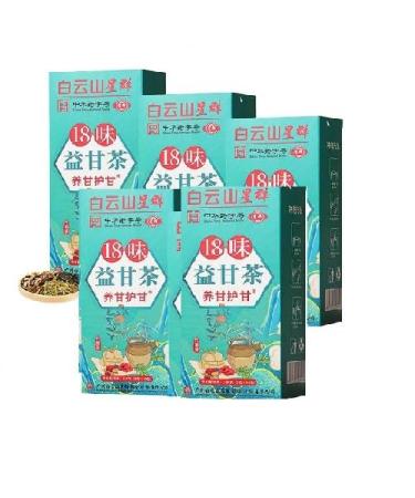 18 Flavors Liver Care Tea - 18 Flavors of Liver Protection Tea Daily Liver Nourishing Tea Nourishing Liver and Protecting Liver Tea for Women and Men(30 Bags/Box) 5 Boxes
