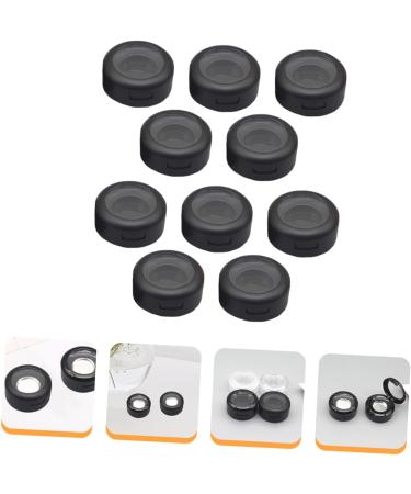 POPETPOP 10 Sets Boxes Eye Shadow Box Mini Containers Eyeshadow Sample Holders Empty Eyeshadow Case Cream Box 3.8X3.8X1.9CM Black 1 - Buy Online on GoSupps.com
