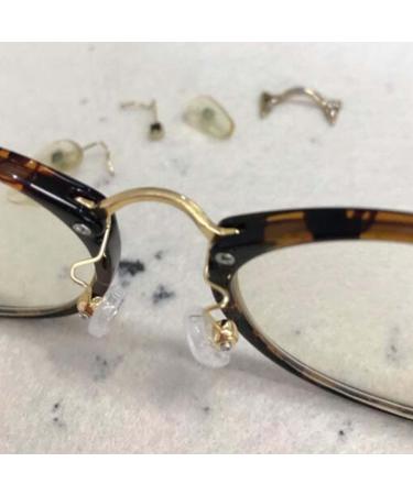Casota Replacement Glasses Cushion Holder - Vintage Oxenhorn Shape Nose Bridge & Metal Frame Repair Set - Gold - Buy Online on GoSupps.com