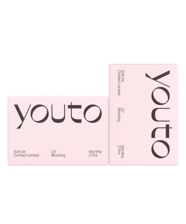 youto monthly soft lenses 4 pieces UV protection and high wearing comfort BC 8.5 mm DIA 14.0 mm -4.00 diopters - Buy Online on GoSupps.com