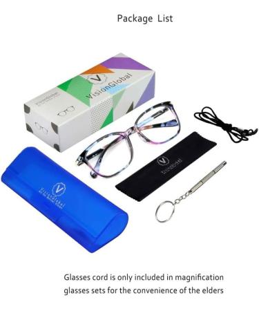 VisionGlobal Blue Light Blocking Glasses for Women - Stylish Anti Eyestrain Computer & TV Glasses (+1.50 Magnification) - Nola Pink Square Frame - Buy Online on GoSupps.com