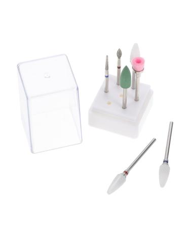FRCOLOR 3 Sets Nail Clipper Grinding Head Ceramic Electric File for Nails Nail Kit Nail Drills Diamond Nail Drill Bits Nail File Drill Diamond Drill Bit Manicure Combination Diamond