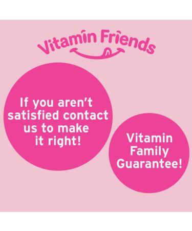 Vitamin Friends Vegan Multivitamin & Iron Gummies for Kids - B-Complex, Vitamin C, Zinc, Biotin - Anemia Support - Strawberry Flavor - 60 Day Supply - Buy Online on GoSupps.com