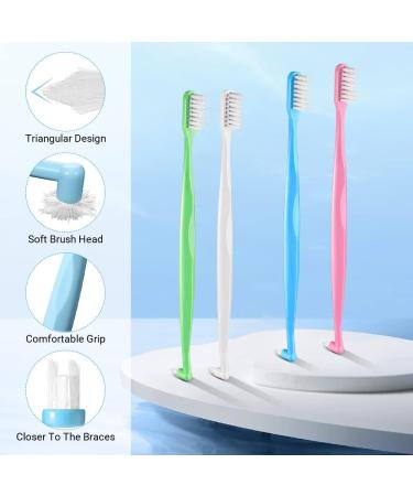 Braces Care Kit: Double-Sided Toothbrushes Interdental Brushes & Wax - 5-Piece Set for Optimal Oral Hygiene - Buy Online on GoSupps.com