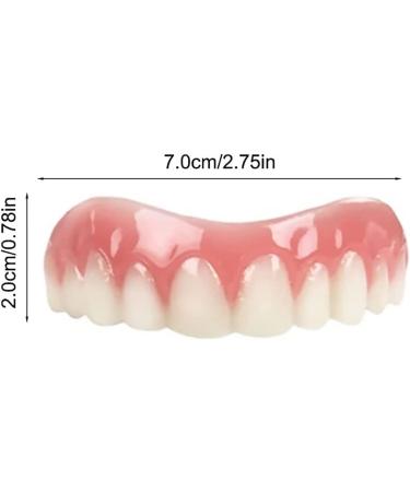 Buy Batlam False Teeth - Comfortable Upper Jaw Veneers for Men & Women | Bright White Dental Replacement for a Confident Smile - Buy Online on GoSupps.com