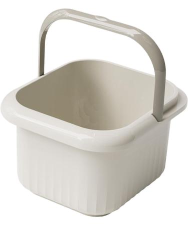 Baignoire portable pour les pieds seau pieds rose pour le nettoyage id al pour les voyages et la maison Blanc 21.5 x 25 x 23.5 cm Blanc 1 unit (Lot de 1) - Buy Online on GoSupps.com
