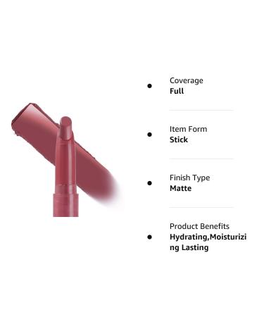 ColourPop HAPPY THOUGHTS Lippie Stix Matte Lipstick - Rosy Mauve Shade, Long-Wear, Hydrating Formula - Buy Online on GoSupps.com