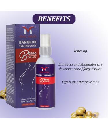 MACARIA Bobae Breast Growth Spray - Safe & Gentle Enlargement Formula for Moms Naturally Tighten & Shape Breasts Improve Saggy Breasts 3.38 Fl Oz - Buy Online on GoSupps.com