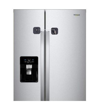 Childproof Refrigerator Lock - Fridge and Freezer Security with Keys (Black, 1 Pack) - Buy Online on GoSupps.com