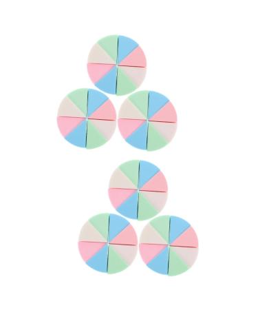 minkissy 6 Sets Triangular Sponge Puff Women Sponge Puff Powder Puff Makeup Girl