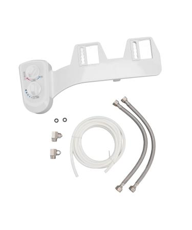 Bidet Spray WC Bidet Double Button Movable Nozzle Non Electric Self Cleaning Bidet Attachment for Home Bathroom