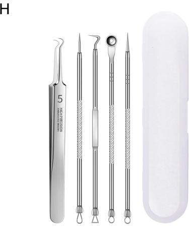 YOXIER Blackhead Needle Kit Acne Blackhead Needle Set Smooth Texture compatible with Women Silver H 1 count (Pack of 1) Silver - Buy Online on GoSupps.com