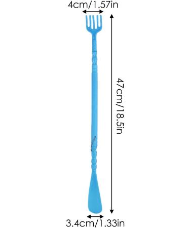 Ergonomic Long Handle Back Scratcher & Shoe Horn | Blue Itching Relief Tool - Buy Online on GoSupps.com
