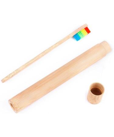 Eco-Friendly Bamboo Toothbrush & Travel Case Set - Reusable BPA-Free Portable & Washable - Buy Online on GoSupps.com
