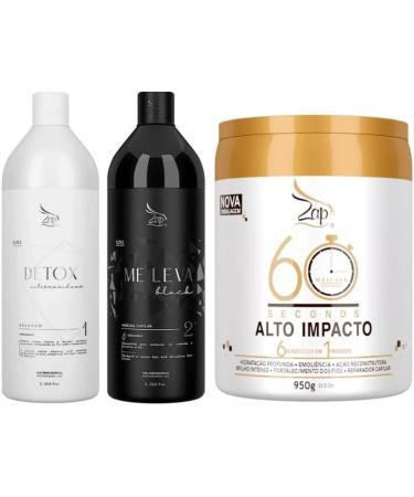  Zap Brazilian Keratin Treatment Kit Progressiva ZAP (All Weather) Me Leva + M scara 60 Seconds 950g - Buy Online on GoSupps.com