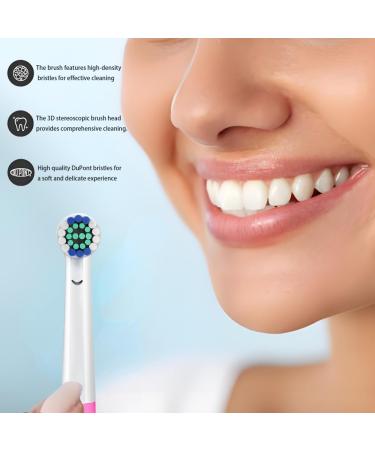 Replacement Toothbrush Heads for Oral B Braun - Soft Bristle Electric Toothbrush Heads (4PCS) - Small Medium Large Sizes - Gentle Cleaning - Buy Online on GoSupps.com