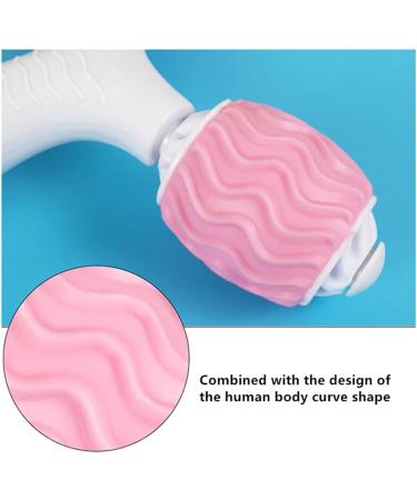 YGMXZL 360 Foam Massage Roller with 2 Massage Balls - Handheld Muscle Relief for Leg Neck Arm & Back Pain (Pink) - Buy Online on GoSupps.com