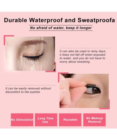 2023 Reusable Self-Adhesive Eyelashes - No Glue Needed Easy Application Natural Look Waterproof False Lashes with Curler & Brush - 2 Pairs - Buy Online on GoSupps.com