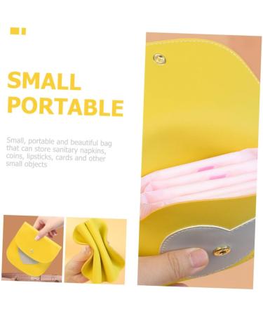 Leather Period Bag Purse Holder for Menstrual Pads and Lipstick - Compact and Reusable - 1 Count - Buy Online on GoSupps.com