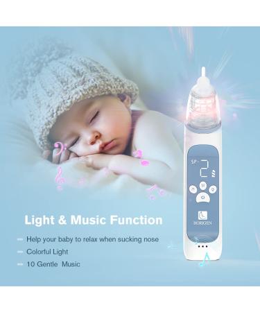 Horigen Rechargeable Electric Nasal Aspirator for Baby | Adjustable 3 Suction Levels | Music & Light Soothing Function | Essential Baby Care Tool in Blue - Buy Online on GoSupps.com