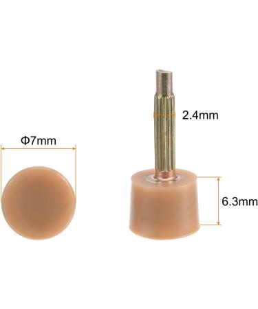 Buy HARFINGTON 5 Pairs TPU High Heel Tips - Replacement Tap Caps for Women s Heels 2.4mm Pin 7mm Round Shape Beige & Gold Tone Durable Heel Repair Caps - Buy Online on GoSupps.com